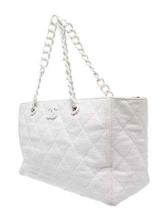 Chanel Raffia CC Tote