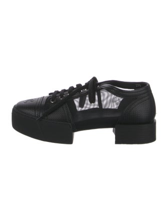Chanel Interlocking CC Logo Leather Oxfords