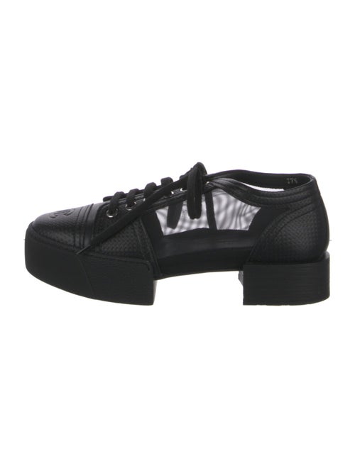 Chanel Interlocking CC Logo Leather Oxfords