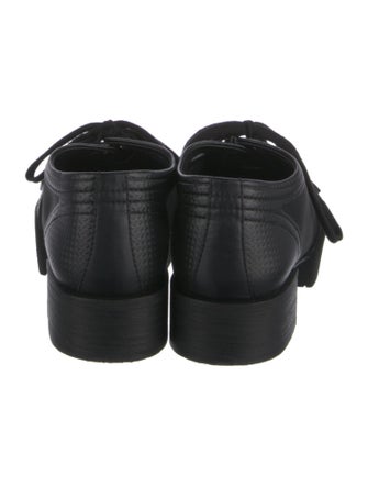 Chanel Interlocking CC Logo Leather Oxfords