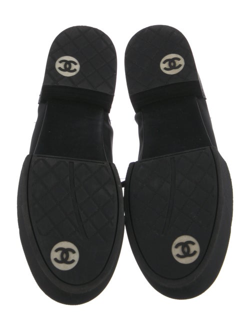 Chanel Interlocking CC Logo Leather Oxfords