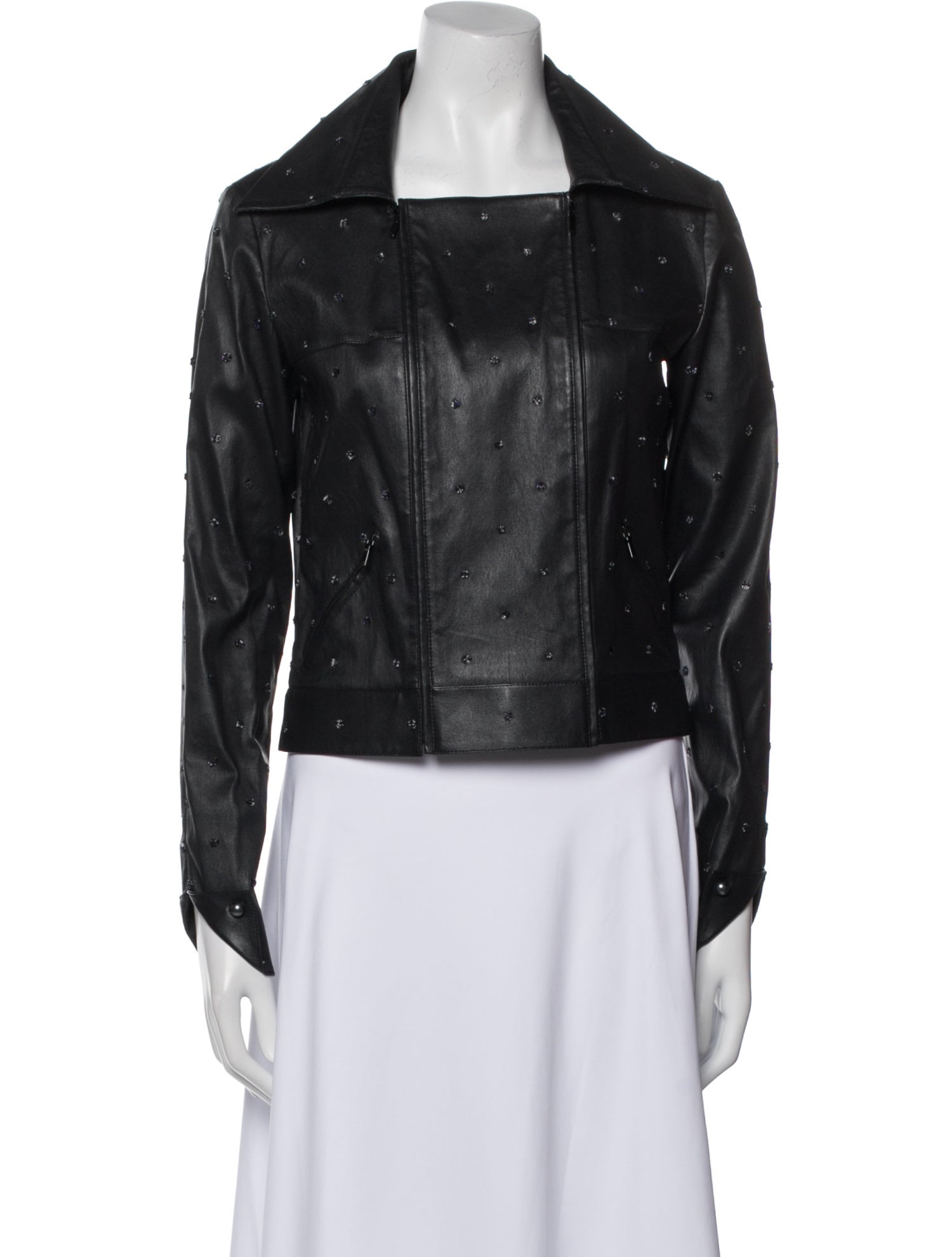 Chanel 2017 Leather Biker Jacket