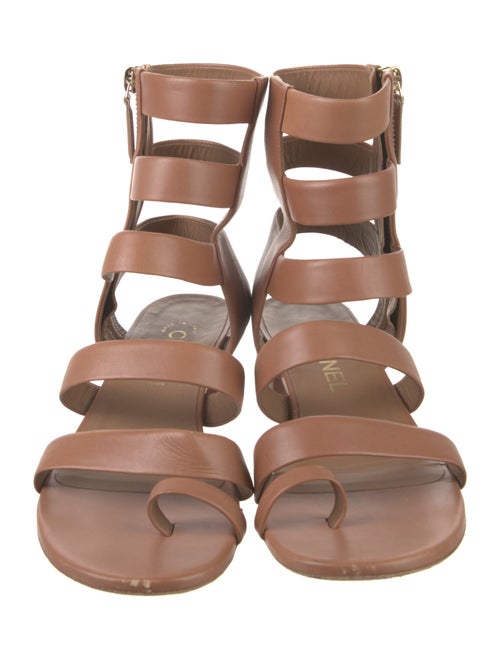 Chanel 2018 Interlocking CC Logo Gladiator Sandals