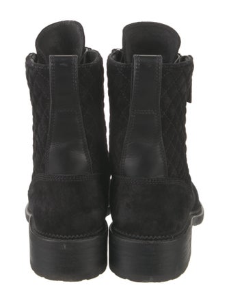 Chanel 2018 Interlocking CC Logo Combat Boots