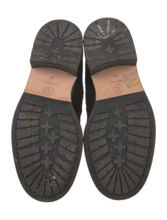 Chanel 2018 Interlocking CC Logo Combat Boots