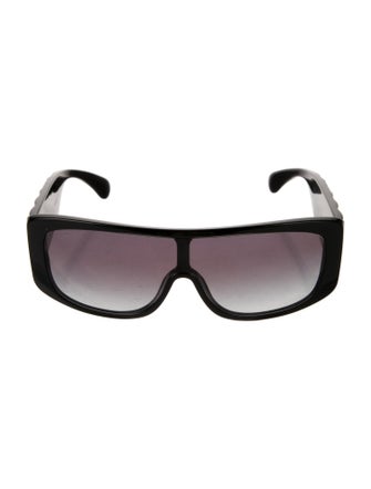 Chanel Interlocking CC Logo Shield Sunglasses