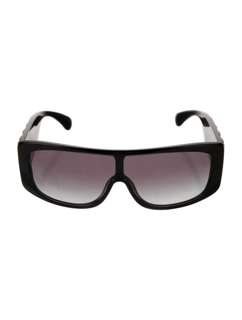 Chanel Interlocking CC Logo Shield Sunglasses