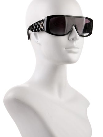 Chanel Interlocking CC Logo Shield Sunglasses