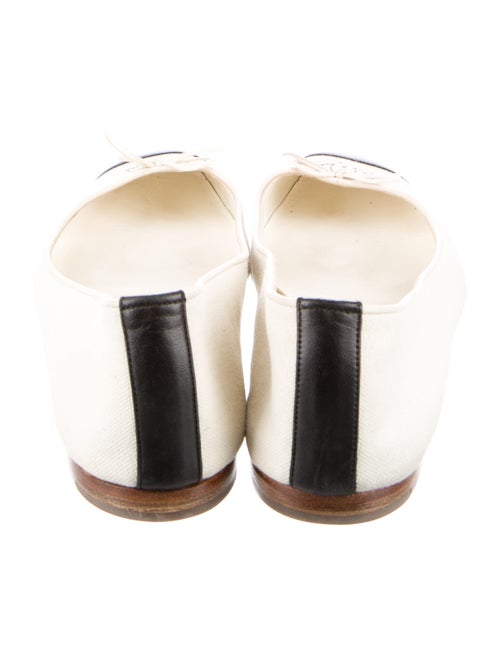 Chanel 2014 Interlocking CC Logo Ballet Flats