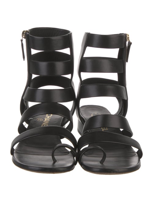 Chanel 2018 Interlocking CC Logo Gladiator Sandals