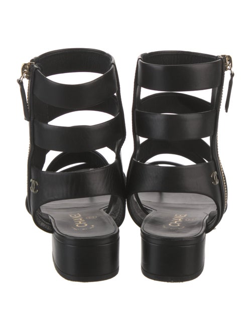 Chanel 2018 Interlocking CC Logo Gladiator Sandals