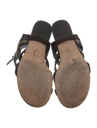 Chanel 2018 Interlocking CC Logo Gladiator Sandals