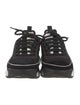 Chanel Interlocking CC Logo Leather Trim Embellishment Sneakers