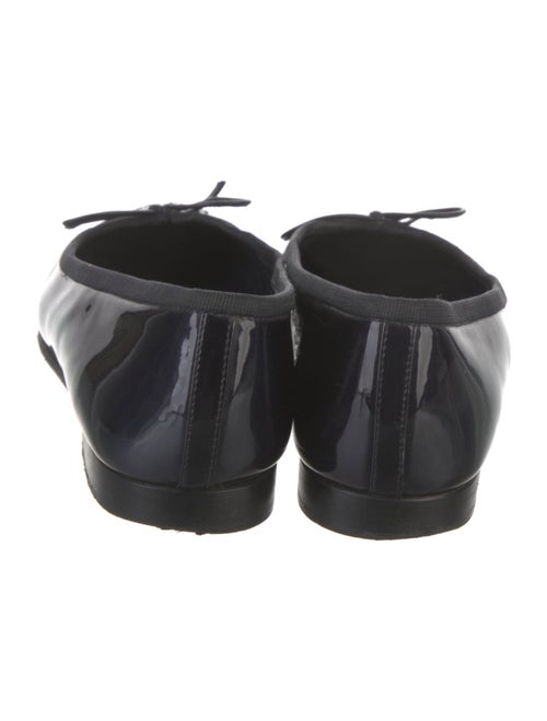 Chanel Interlocking CC Logo Patent Leather Ballet Flats