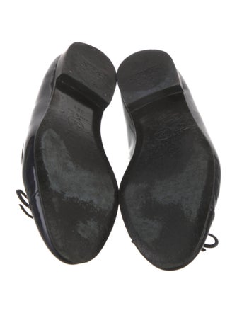 Chanel Interlocking CC Logo Patent Leather Ballet Flats