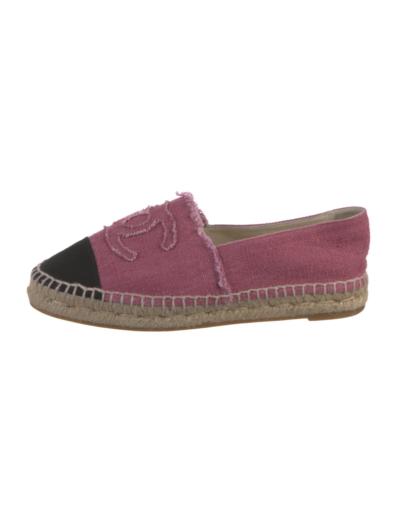 Chanel Interlocking CC Logo Canvas Espadrilles