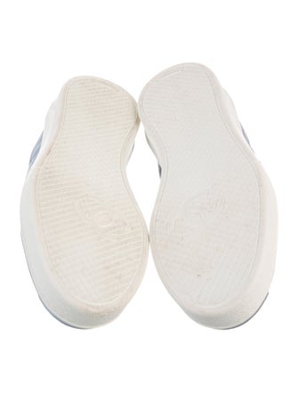 Chanel Interlocking CC Logo Suede Sneakers