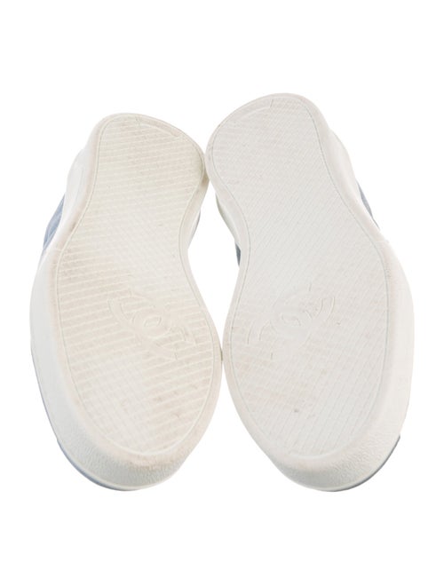 Chanel Interlocking CC Logo Suede Sneakers