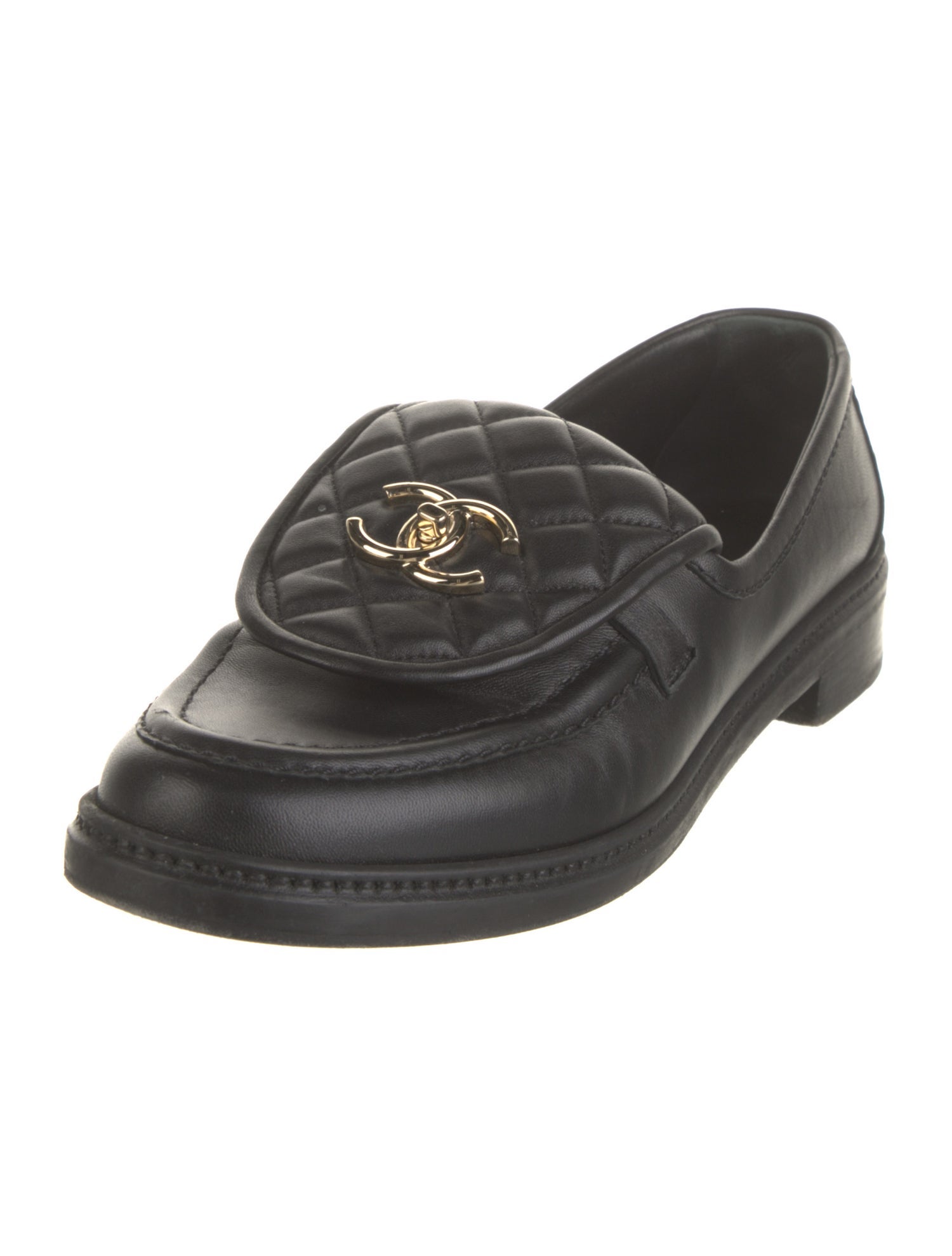 Chanel 2021 Interlocking CC Logo Loafers
