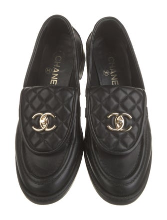Chanel 2021 Interlocking CC Logo Loafers