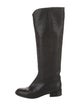 Chanel Interlocking CC Logo Leather Riding Boots