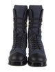 Chanel 2022 Interlocking CC Logo Combat Boots