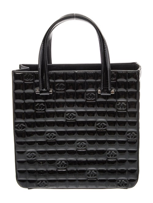 Chanel Patent Chocolate Bar Tote