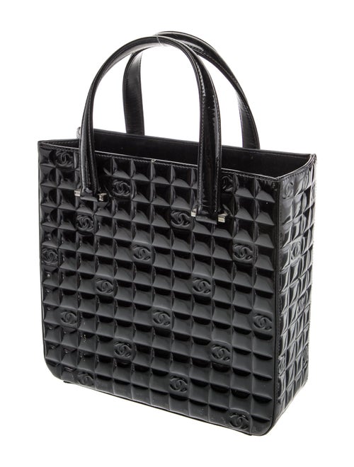 Chanel Patent Chocolate Bar Tote