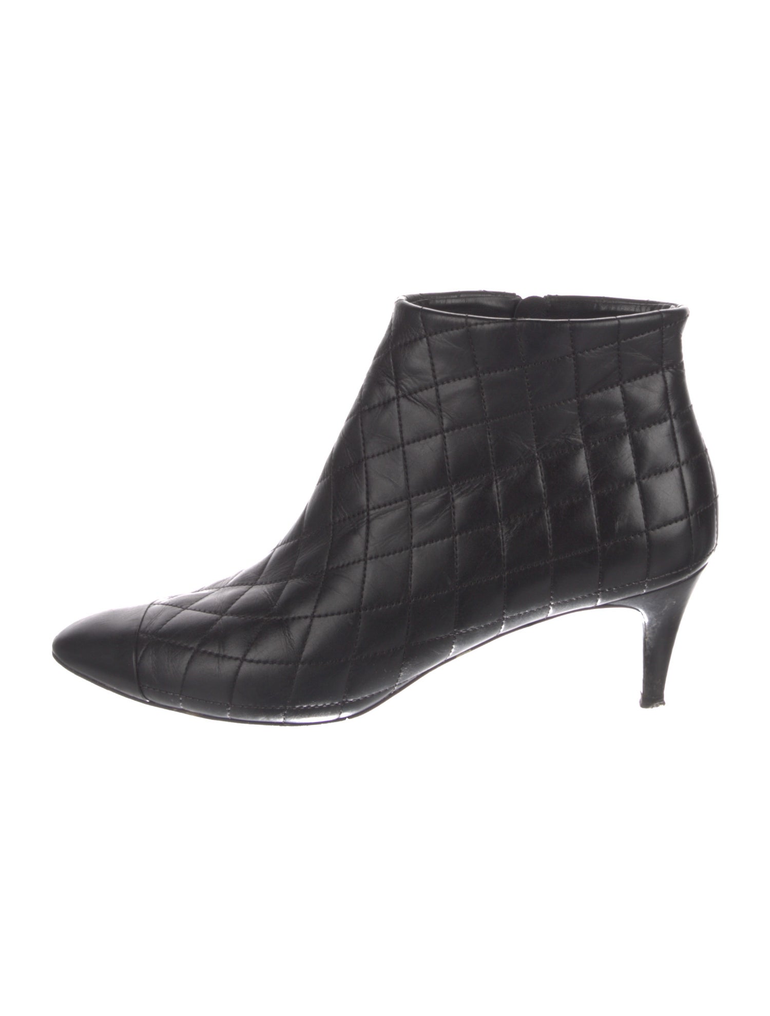 Chanel 2015 Faux Pearl Accents Boots