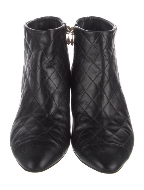 Chanel 2015 Faux Pearl Accents Boots
