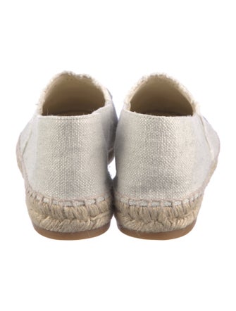 Chanel Interlocking CC Logo Canvas Espadrilles