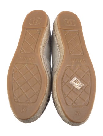 Chanel Interlocking CC Logo Canvas Espadrilles