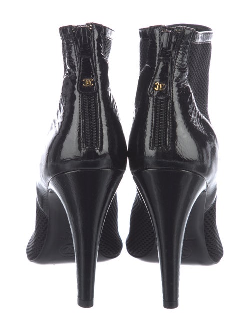 Chanel Interlocking CC Logo Mesh Boots