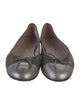 Chanel Interlocking CC Logo Leather Ballet Flats