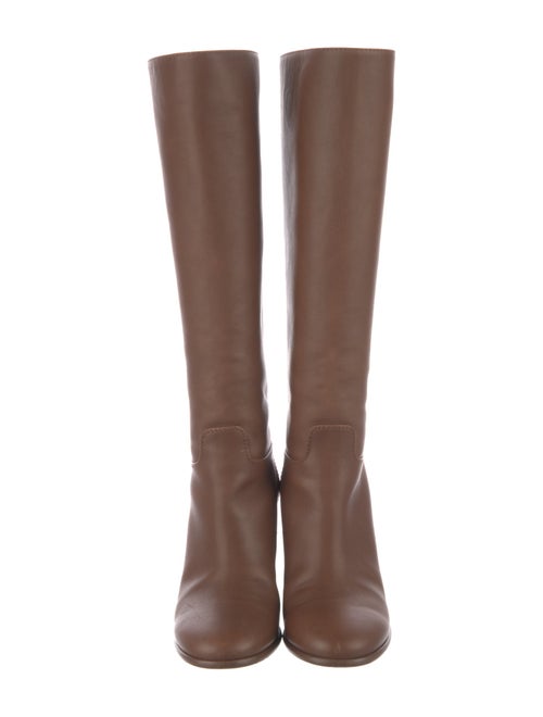 Chanel Interlocking CC Logo Leather Riding Boots