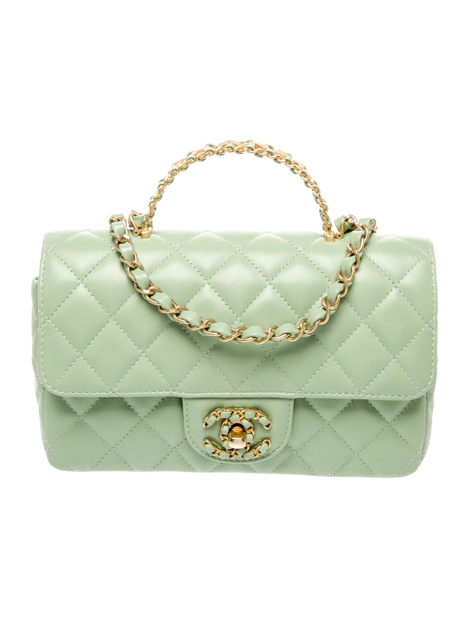 Chanel Rectangular Mini Strass On Top Flap Bag