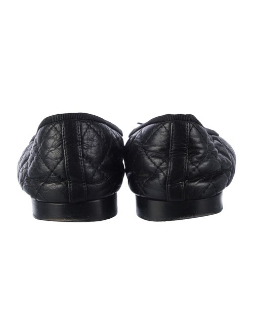 Chanel Interlocking CC Logo Leather Ballet Flats