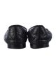 Chanel Interlocking CC Logo Leather Ballet Flats
