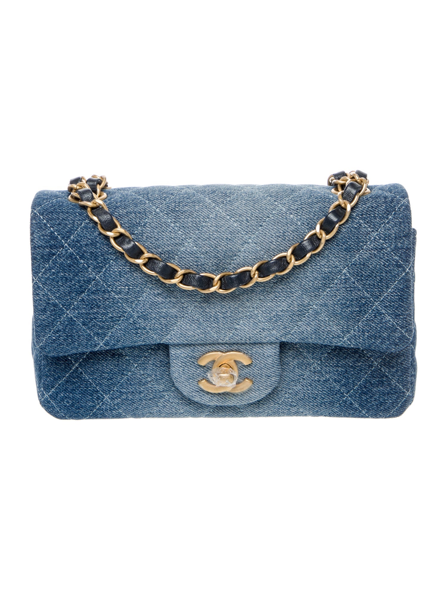 Chanel Rectangular Mini Ombre Denim Flap Bag