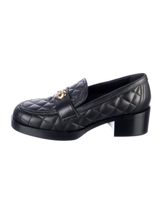 Chanel 2023 Interlocking CC Logo Loafers