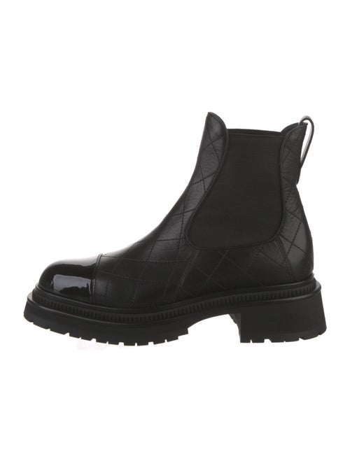 Chanel 2023 Quilted Pattern Chelsea Boots