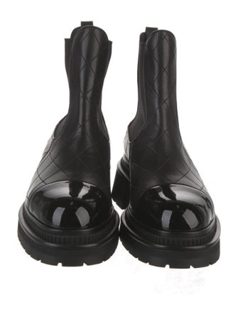 Chanel 2023 Quilted Pattern Chelsea Boots