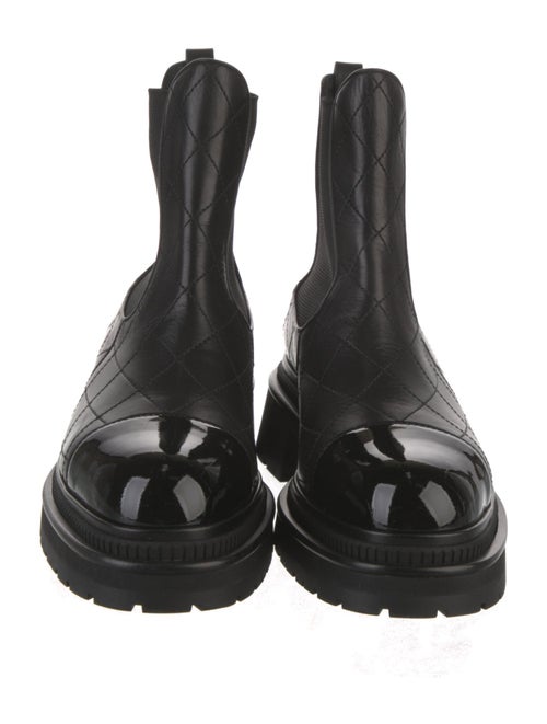 Chanel 2023 Quilted Pattern Chelsea Boots