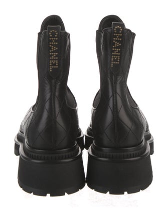 Chanel 2023 Quilted Pattern Chelsea Boots