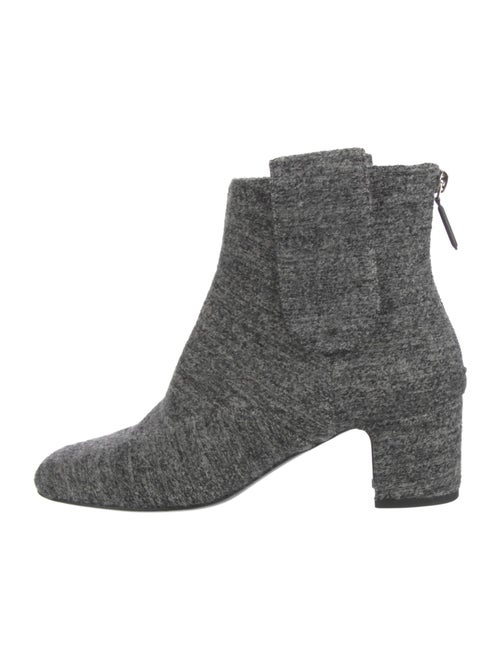 Chanel Interlocking CC Logo Wool Boots