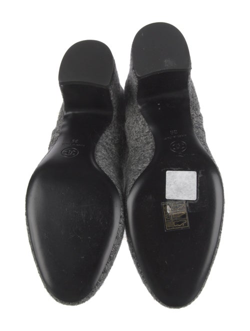 Chanel Interlocking CC Logo Wool Boots