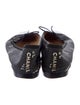 Chanel Interlocking CC Logo Leather Ballet Flats