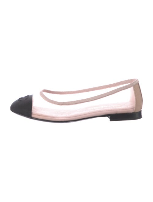 Chanel Interlocking CC Logo Mesh Ballet Flats