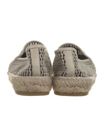 Chanel Interlocking CC Logo Leather Espadrilles