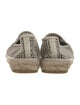 Chanel Interlocking CC Logo Leather Espadrilles